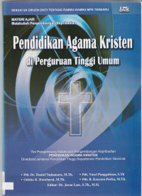 Image of Pendidikan Agama Kristen di Perguruan Tinggi Umum